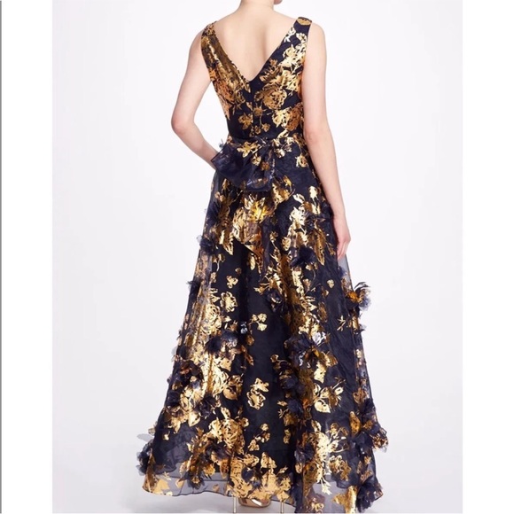 NWT Marchesa Notte Organza High-Low Gown - Picture 3 of 3